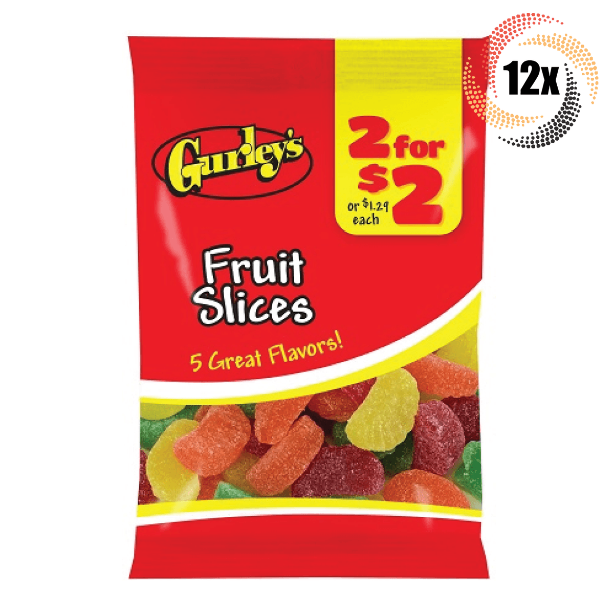 GURLEYS CANDY 1 BAG FRUIT SLICES