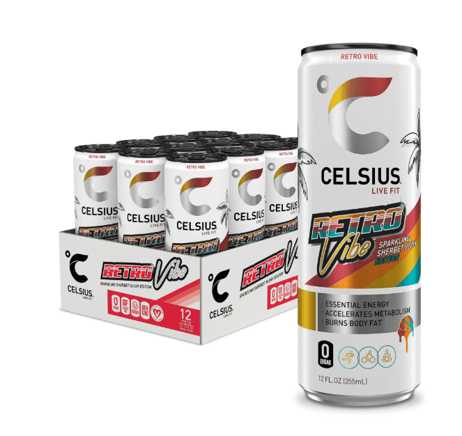 CELSIUS 12OZ 12CT RETRO VIBE