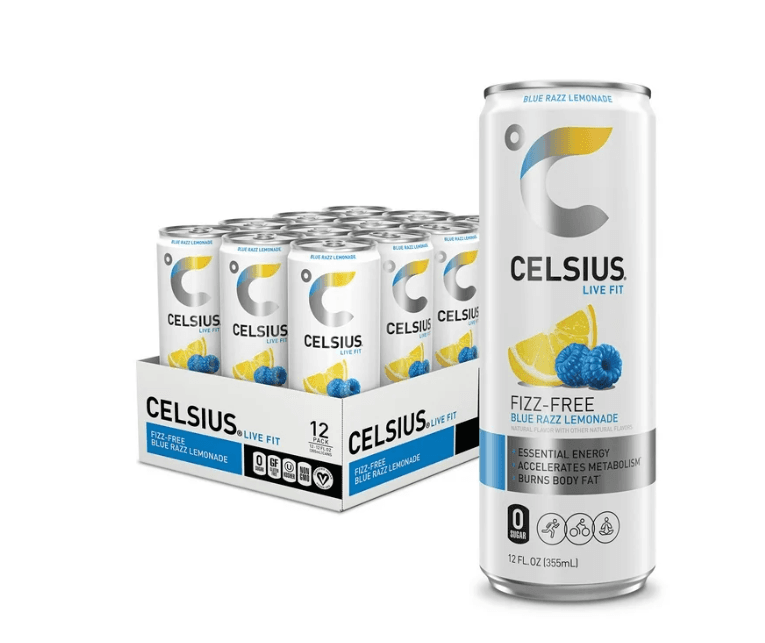 CELSIUS 12OZ 12CT BLUE RAAZ LEMONADE