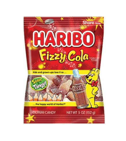 HARIBO PEG BAG 5OZ FIZZY SODA