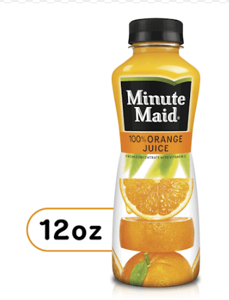 MINUTE MAID 12OZ/24CT 100% ORANGE JUICE